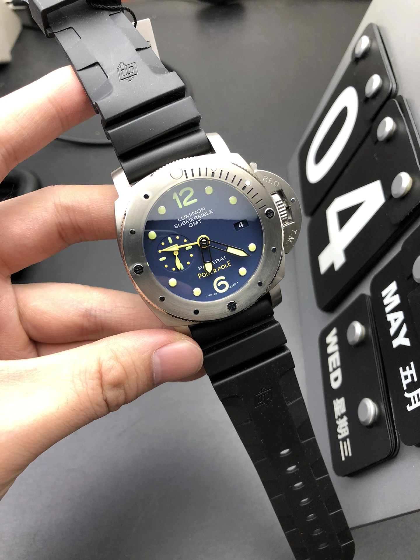 SportInspired CBD Factory Panerai Submersible GMT “Pole2Pole” 47mm PAM00719 1:1 Super Clone – DDP.9001 Movement 393